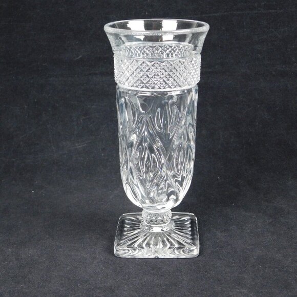 2 Imperial Glass Cape Cod Clear Parfait Glasses Footed Dessert Ice Cream Vintage - Picture 9 of 12